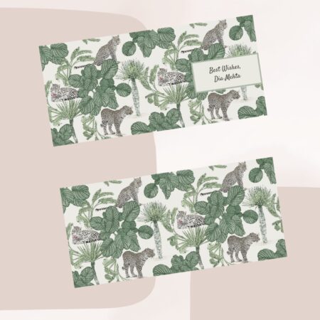 Leopard Love-Off White Money Envelopes