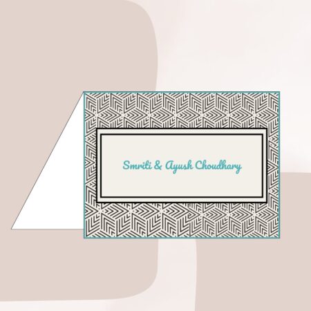 Symmetry Slendour Turquoise Notecards
