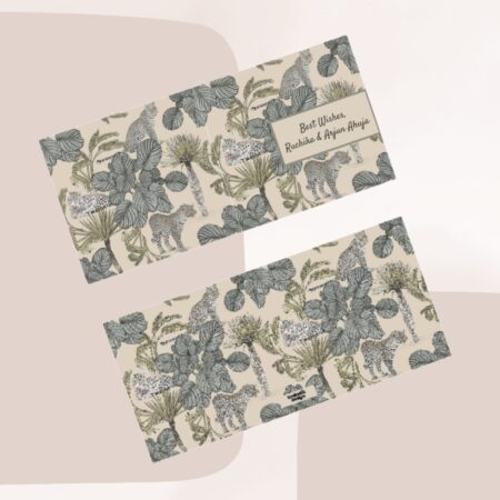Leopard Love-Cream Money Envelopes