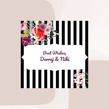 Regal Botanical Stripes Gift Tags