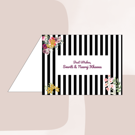 Regal Botanical Stripes Notecards