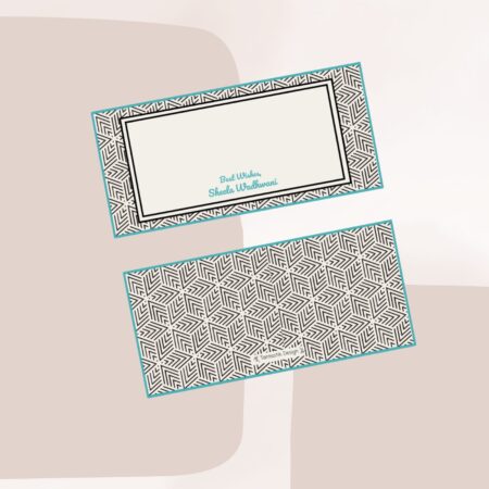 Symmetry Splendour Turqoise Money Envelopes