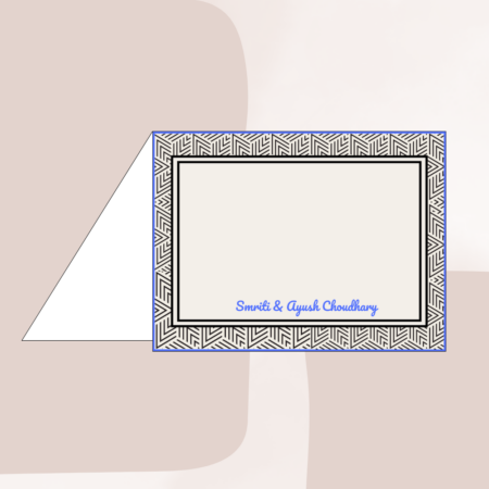 Symmetry Splendour Blue Notecards