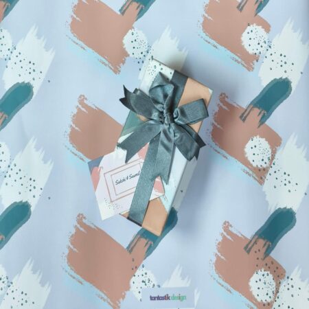 Pastel Brushstrokes Wrapping Paper