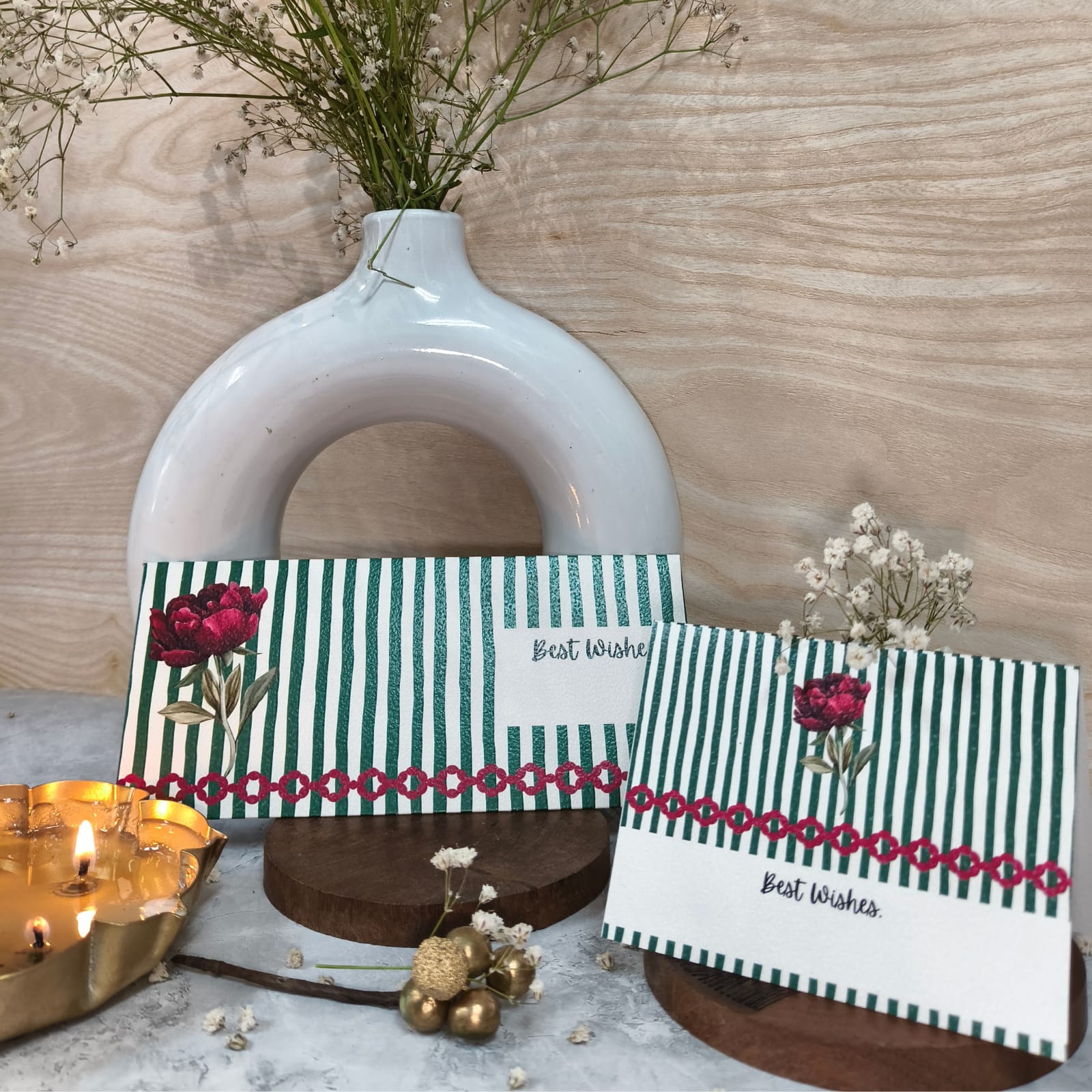 Gulmohar Stripes Stationery Sets