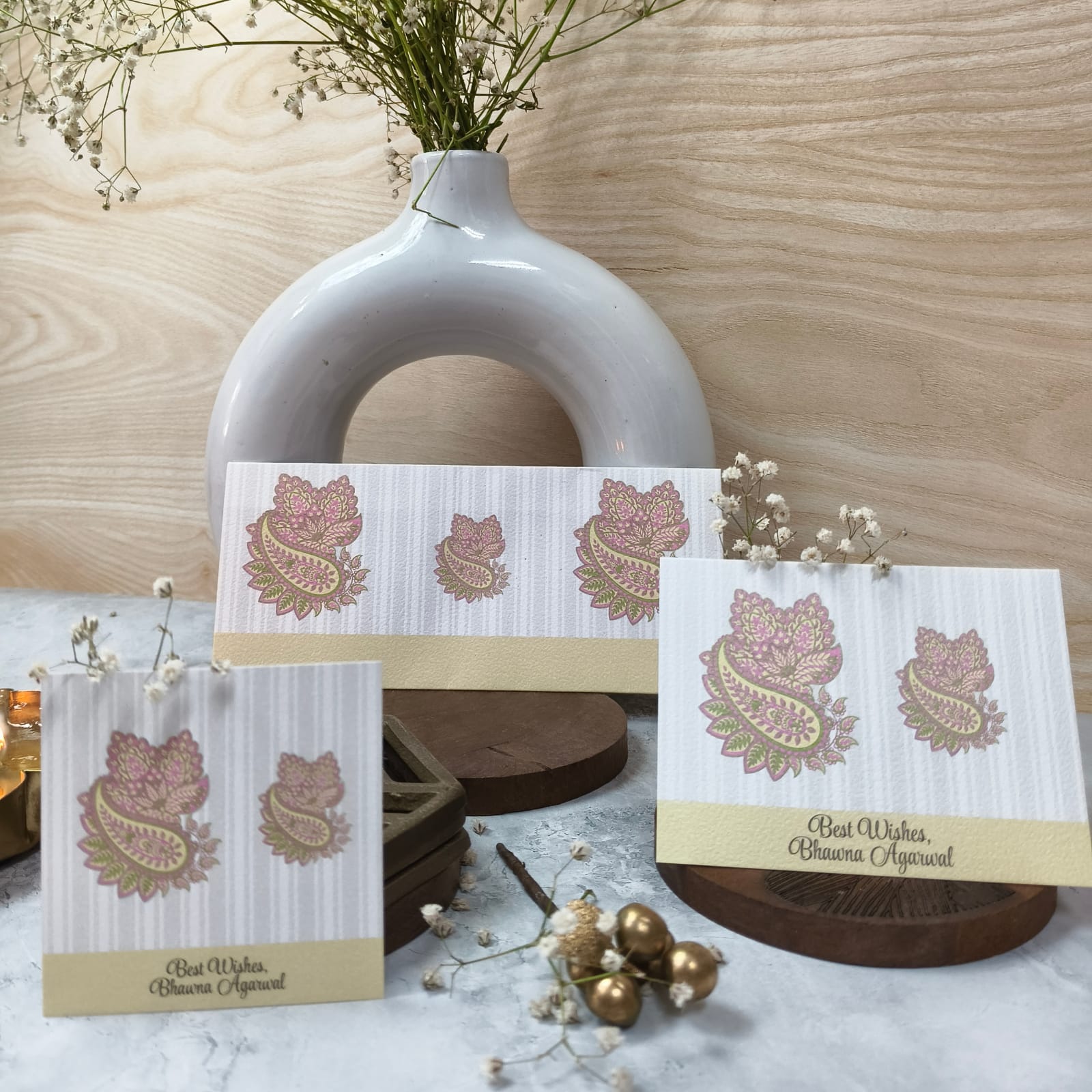 Swrils And Stripes Stationery Sets