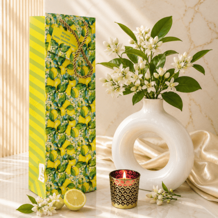Tuscan Lemons Wine Bags