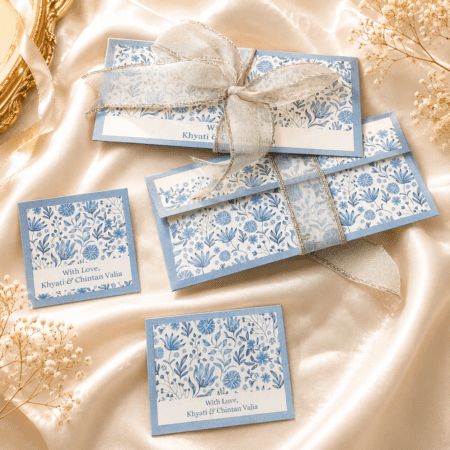 Ikat Petal Ribbon Envelope Full Set