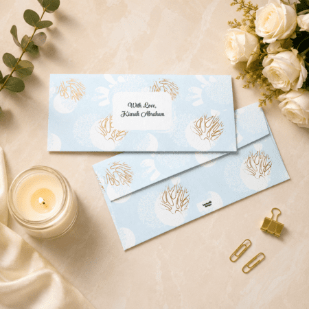 Aqua Radiance Money Envelopes