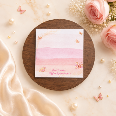 Blushing Butterfly Gift Tags