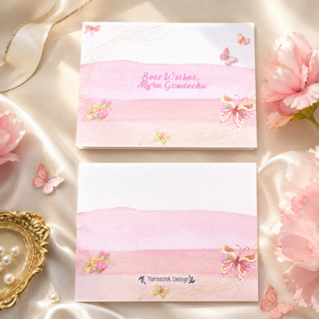 Blushing Butterfly Notecards