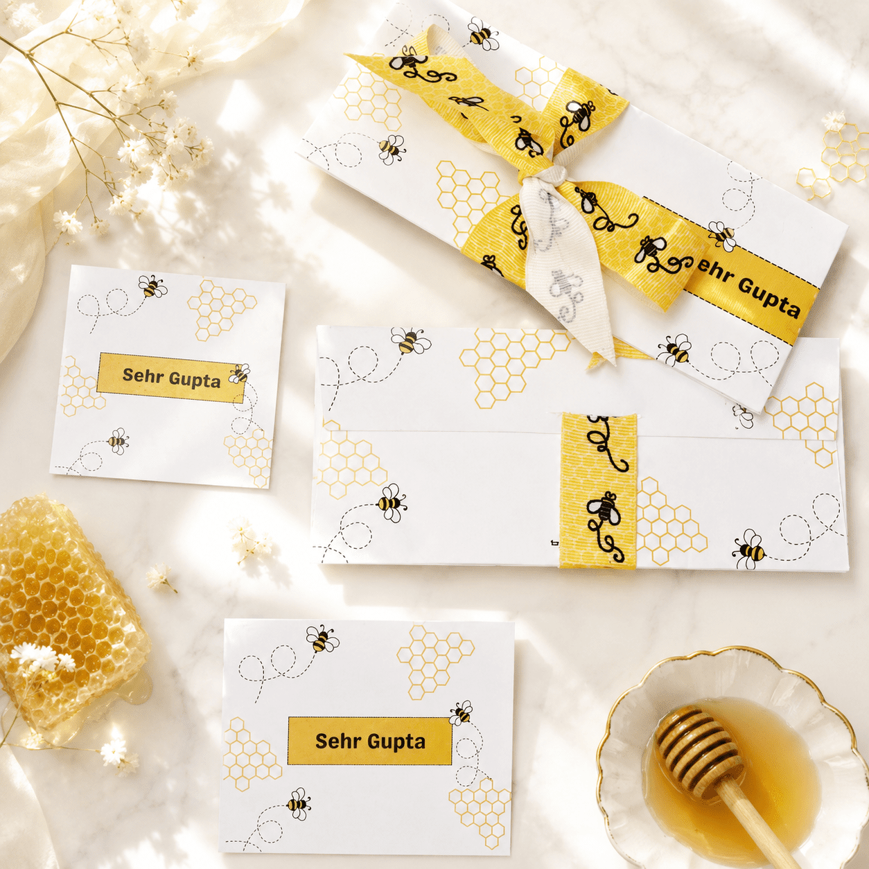 Busy Bee Ribbon Full Set
