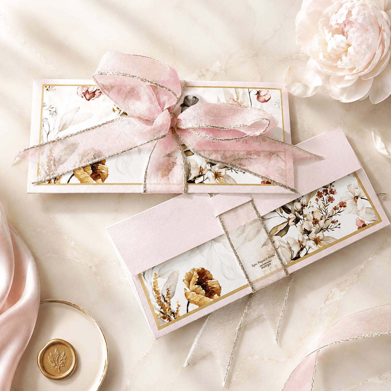 Enchanted Garden Ribbon Envelope
