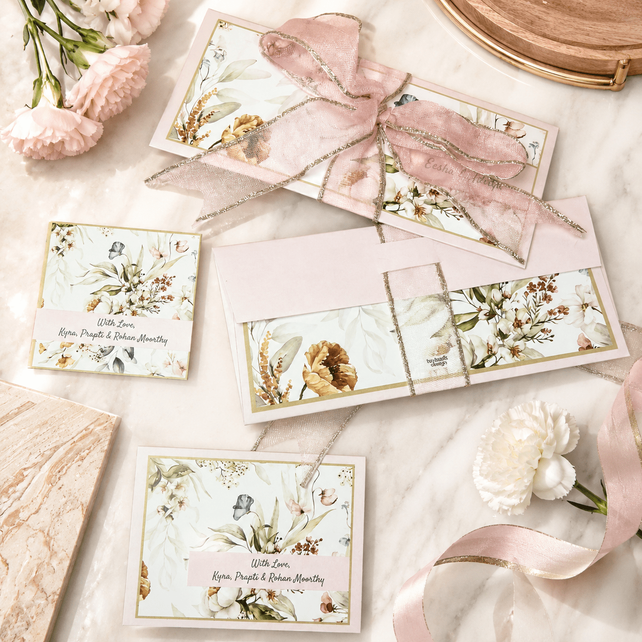 Enchanted Garden Ribbon Envelope Full Set