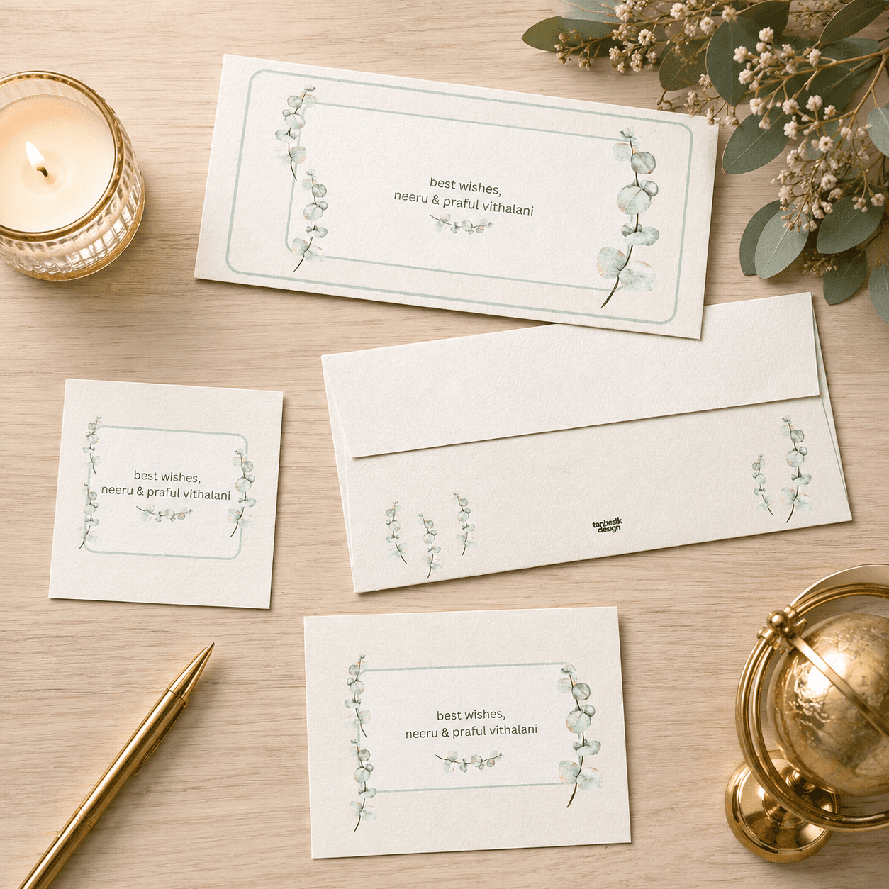 Eucalyptus Elegance Stationery Sets