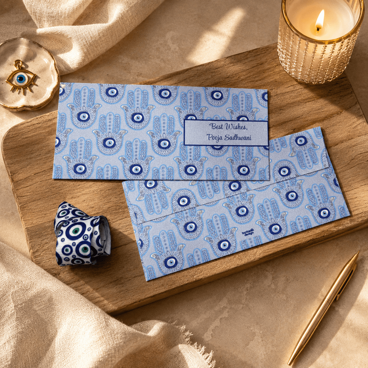 Hamsa Evil-Eye Stationery Sets - Image 2
