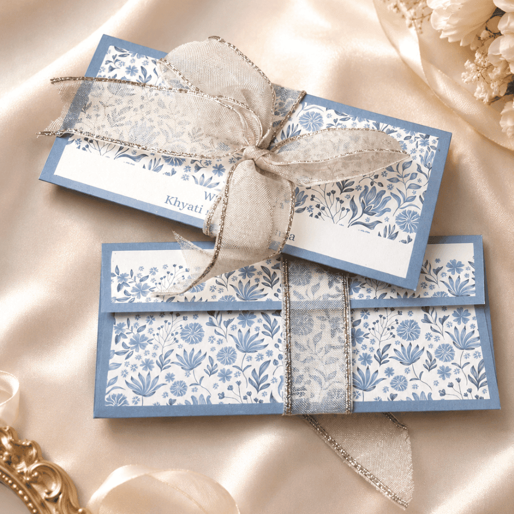 Ikat Petal Ribbon Envelope