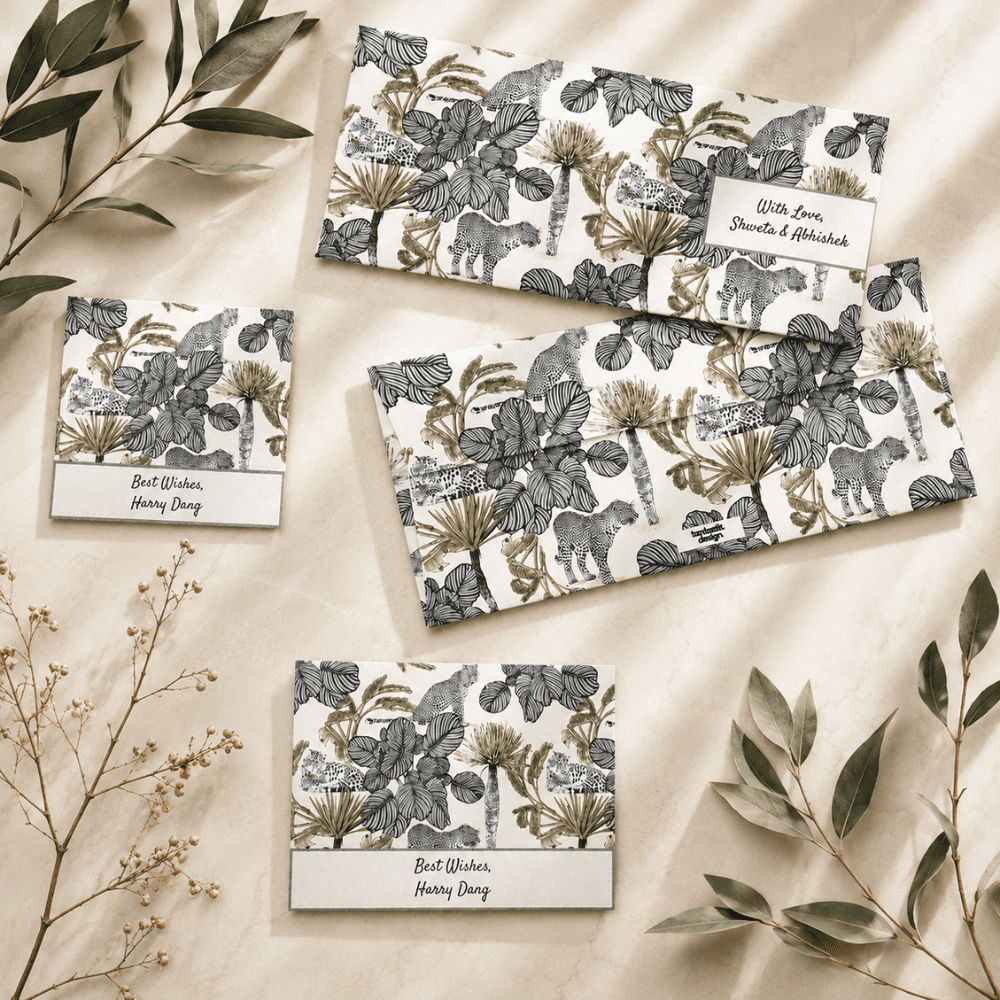 Leopard Love Cream Stationery Sets