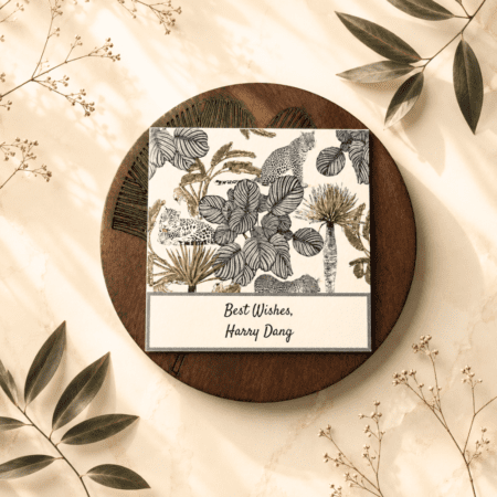 Leopard Love-Cream Gift Tags