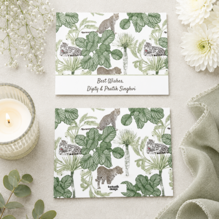 Leopard Love-Off White Notecards