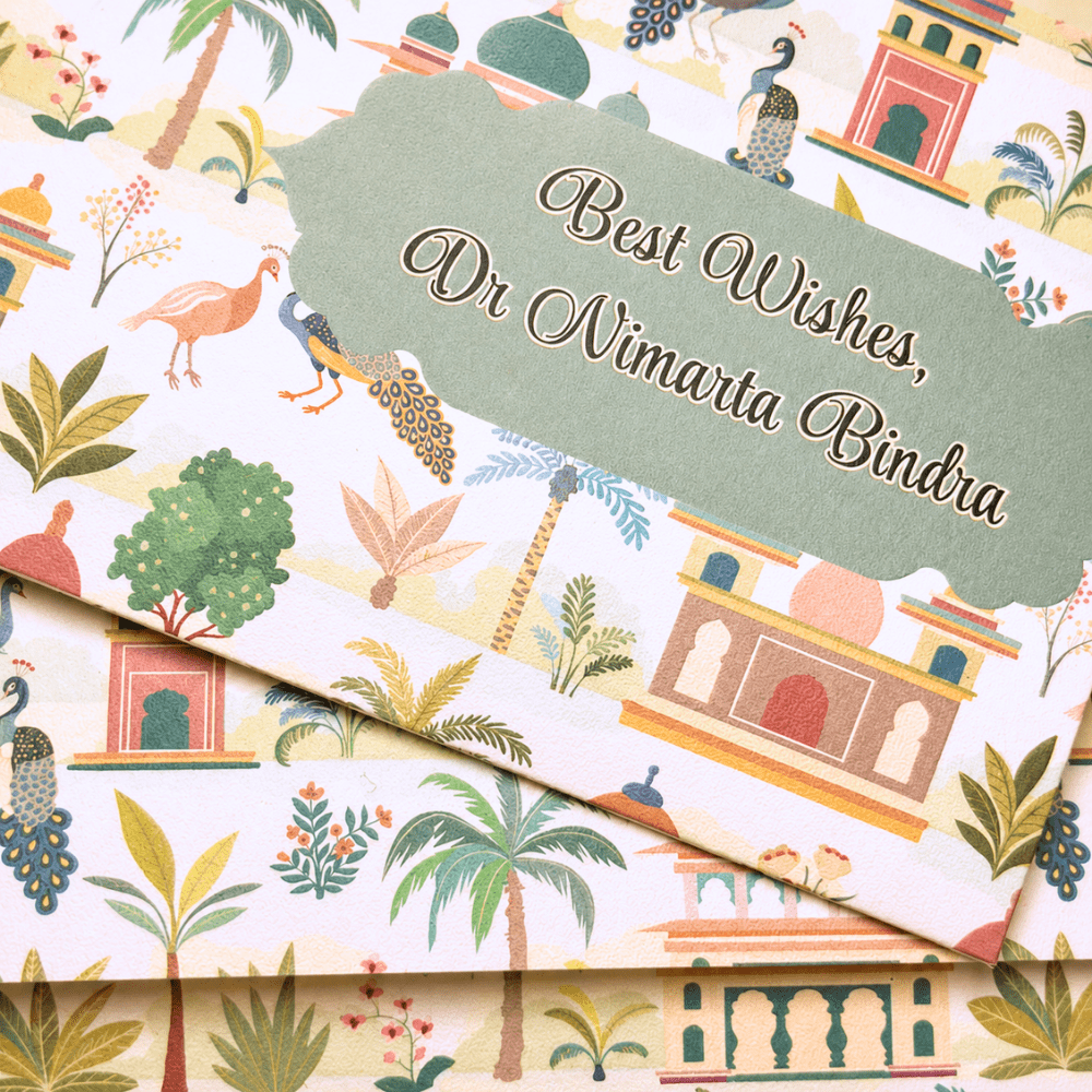 Peacock Royale Ribbon Envelope - Image 2