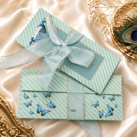 Peacock Splendour Ribbon Envelope