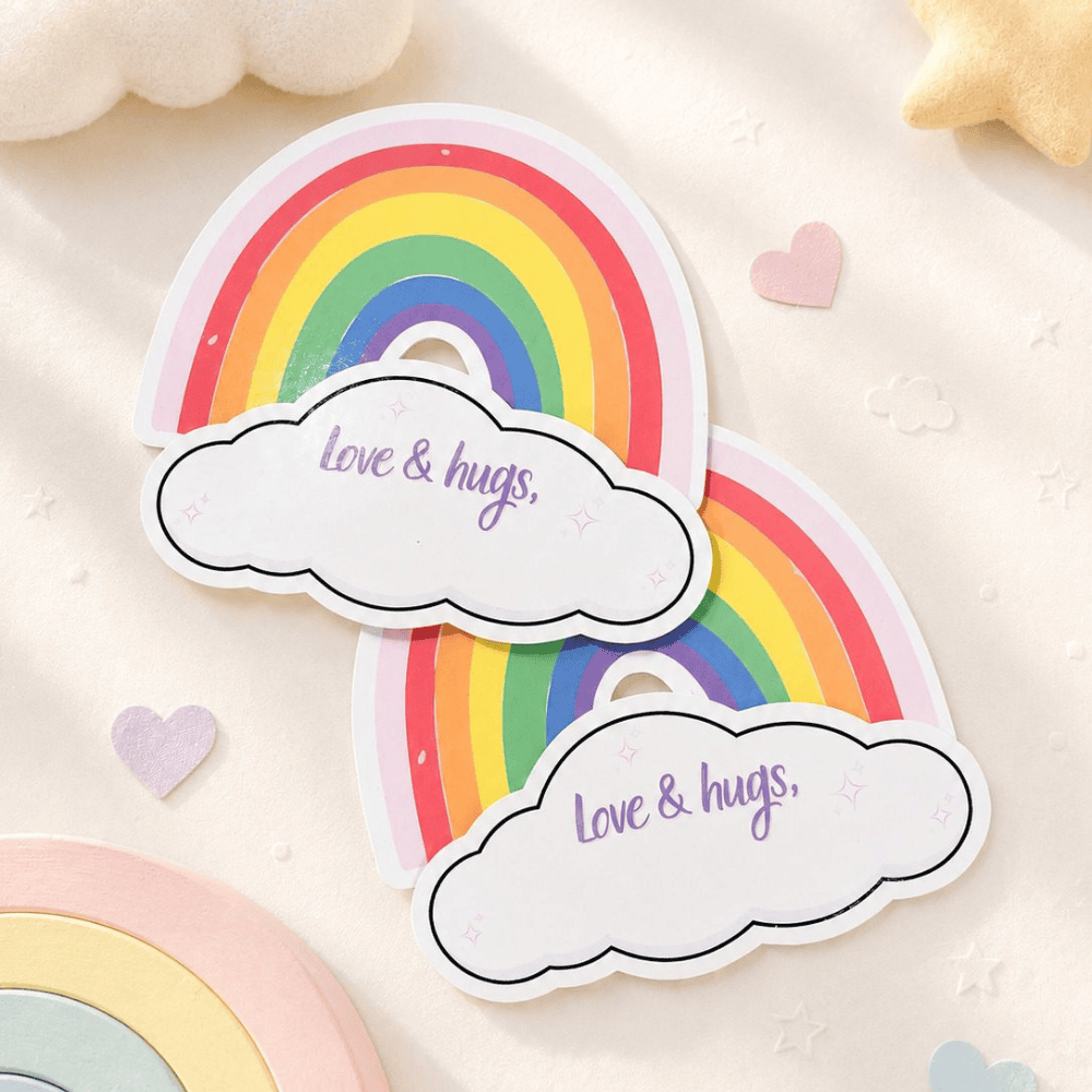 Rainbow Love & Hugs 3D Card