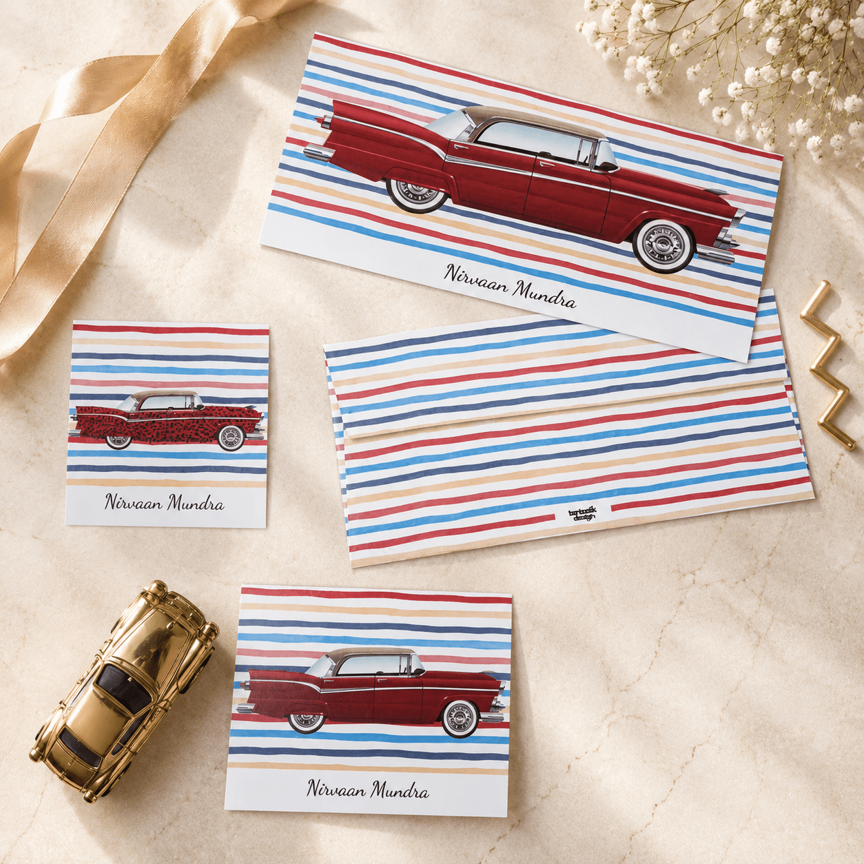 Retro Roadster Stationery Sets