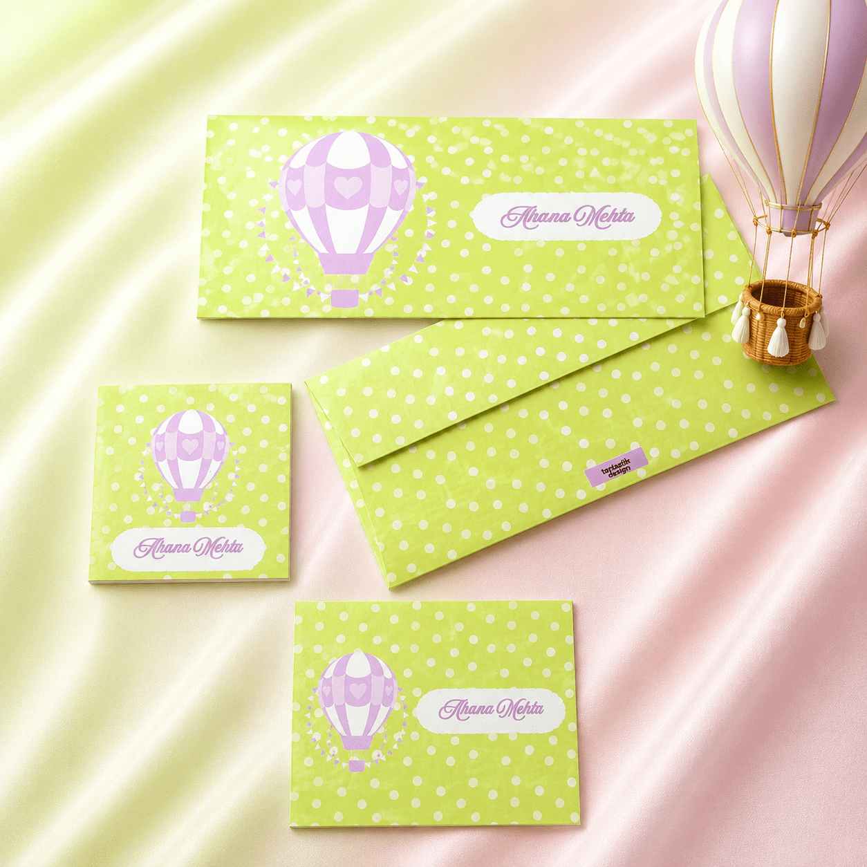 Skyward Dreams Green Stationery Sets