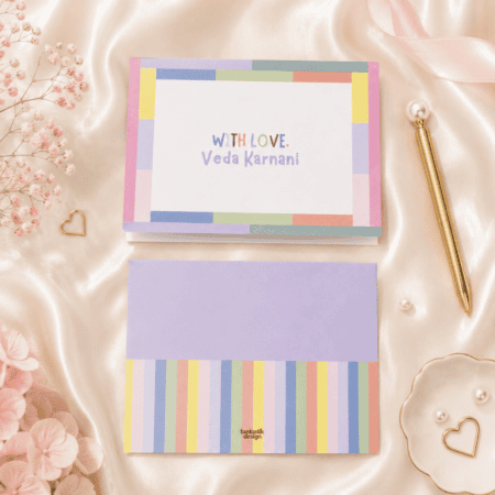 Colourblock Pastel Lavendar Notecards