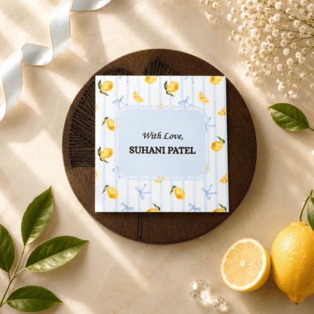 Lemons And Bows Gift Tags
